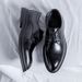 Euro Step 2025 Spring New Breathable Business Formal Korean Version British Trend Brogue Carved Leather Shoes 29985-R_vogvips.com