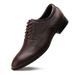 Men's Shoes Large Size Solid Color Elegant Men's Pointed Formal Wear Small White Leather Shoes Lace-up Single Shoes_vogvips.com