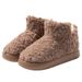 High Heel Shoes Women Winter Warm Plush Thick Sole Soft Indoor Home Non-Slip Cotton Slippers For Outdoor Wear_vogvips.com