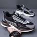 Men‘s Sports Tennis Running Black Jogging Shoes Casual Sneakers Brown Outdoor Breathable Mesh Women Light Shock-absorption Black_vogvips.com