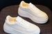 Thick Soled White Shoes For Women New Style Comfortable Leather Casual Summer Sneakers Single Shoes Trend_vogvips.com