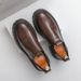 New Fashion Retro Martin Boots Men's Thick Sole Lace-up Business Leather Men's Boots Round Toe Thick Sole High Top Leather Boots Chelsea Short Boots_vogvips.com