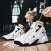 Men's Chunky Dad Shoes – Retro High-Top Sneakers (Breathable & Cushioned)_vogvips.com