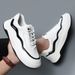 Slanted Head Sports Casual Genuine Leather Sneakers Trendy Men's Korean Style Versatile Shoes_vogvips.com