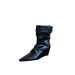 2026 Fall/Winter New Pointed-Toe Wedge Heel Slimming French Fashion Sexy Stunning Internet Celebrity Ankle Boots_vogvips.com