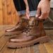 European Warm Series Autumn And Winter High-top Leather Martin Boot Britih Style Fahion Caual Men' Student Outdoor Thick-oled Work_vogvips.com