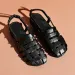 Comfortable Sandals New Spring Summer Square Toed Chunk Sandals Low Heeled Cowhide Beach Casual Slimming And Fashionable_vogvips.com