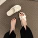 Fairy-style Soft-soled Height-increasing Slippers For Women, 2026 Summer New Fashion Thick-soled One-strap Outdoor Beach_vogvips.com