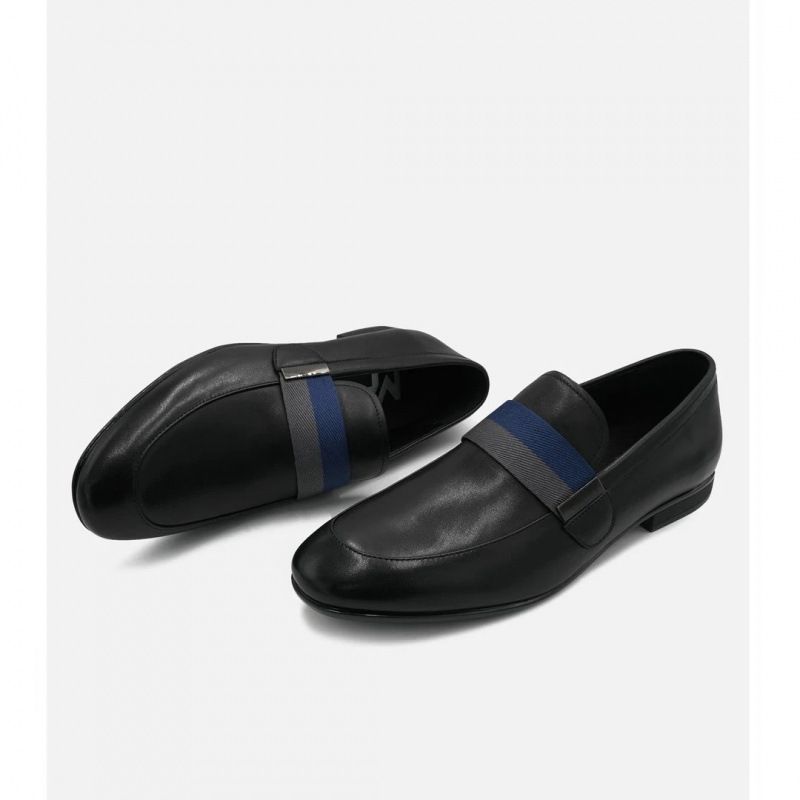 Euro Step Loafers Genuine Leather Casual 2025 Summer Breathable New Trendy Men's Shoes Slip-On Moccasins_vogvips.com