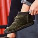 European Warm Series 7009 Martin Trendy Combat Boots Suede Men's Casual Breathable Sock Mouth Motorcycle Workwear Leather Shoes_vogvips.com