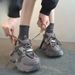 Thick-soled Dad Shoes For Women, 2025-A Summer New Style, Silver, Height-increasing_vogvips.com