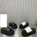 Women's Summer Platform Sandals - Fashionable Open-Toe Beach Slides With Thick Sole, Comfortable For Outdoor Walking, White & Black_vogvips.com