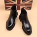 Men's Style One-pedal Polished Soft Leather Men's Boots Medium Top Short Boots Men's Shoes Martin Boots_vogvips.com