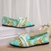 Large Spring And Autumn Pointed Sole 2025 New Large Size Fly Woven One Foot Casual Flat Heel Women's Shoes_vogvips.com