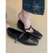 Lan Cabinet Version ~ Soft Leather Bowknot French Style Mary Jane For Women Flat Ballet Flats Evening Shoes_vogvips.com