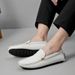 White Genuine Cowhide Soft Soled Casual Plus Size Spring And Summer Men's Handmade Leather Shoes Vatile One Foot_vogvips.com