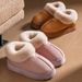 Cotton Slippers Women Winter Simple Can Wear Outside With Snow Boots With Thick Warm Couple Cotton Shoes_vogvips.com