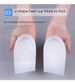Height Enhancing Insoles In Socks Silicone Invisible Height Enhancing Pads White Elastic_vogvips.com