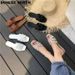 2025 Large Shoes Heel Summer New Knitted Sandals Flat Bottom Slippers Women's_vogvips.com
