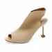 New Knitted Peep Shoes Open Toe European And American 2025 Summer Women's Stiletto Fashion Elastic Roman High Heel_vogvips.com