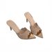 Women's Embroidered Strappy High Heel Sandals Pointed Toe Dress Shoes In Champagne Gold Champagne Gold Embroidered High Heel Sandals_vogvips.com