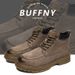 Vintage Tooling Boots Lace-Up Short Boots High Top Platform Martin Boots_vogvips.com