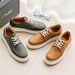 Euro Step 2025 New Summer Breathable Men's Sneakers Office High-end Stylish Casual Trendy Shoes_vogvips.com