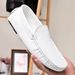 Loafer Split Leather Slip-On White Sneakers Male Casual Brand Spring Men Loafers Driving Shoes Mocassin Zapatos Hombre_vogvips.com