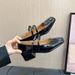 2025 Summer New Elegat Chuky Sigle Shallow Mouth Versatile Double Buckle Strap High Heel Small Leather Shoes For_vogvips.com