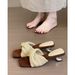 Chuyuji Woven Wedge Roman Stylish Resort-Style Beach Thick-Soled Sandals For Women, Summer Outdoor Wear_vogvips.com