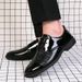 Men's Classic Oxford Dress Shoes – Business Casual Leather Shoes For Wedding & Office – Slip-Resistant Comfortable Formal Shoes For Men (Black)_vogvips.com