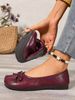 plus Size Low Cut Split Toe Women's Loafers Versatile Flat Shoes New Style Grandma Style Spring 2026_vogvips.com