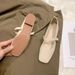 Square Head Mary Jane Shoes Women's Shoes Spring And Autumn Thick Heel With French Style Skirt Temperament Versatile_vogvips.com
