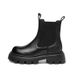 Thick-Soled Genuine Leather Martin New Autumn And Winter Style, Height-Increasing Short For Petite Women, Fleece-Lined_vogvips.com