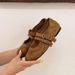 French Style Shallow Mouth Women's Single Autumn New Double Buckle Strap Round Toe Flat Gentle Evening Mary Jane_vogvips.com