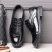 British Wedding Groomsmen, Formal High-end Sense, Derby Leather, Italian Business Attire, Versatile Men's Leather Shoes_vogvips.com