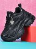 Lightweight 7cm Height-Increasing Fashion Casual With Silver Butterfly Decoration And Chain Accessory, High Platform_vogvips.com