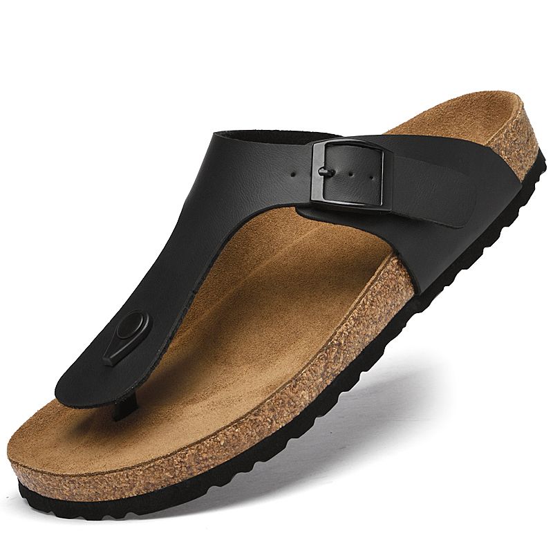 2025 Handmade Men's Flip Flops Comfortable Soft Sole Beach Sandals Non-Slip Outdoor Slippers Lightweight Casual Shoes_vogvips.com