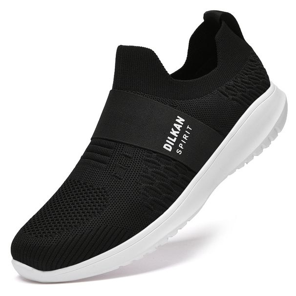 Men's Flying Weaving Sports Casual Shoes Mesh Sneakers Men's Shoes Men's_vogvips.com