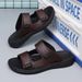 Outdoor Men Slippers Leather Lightweight Flip-flops Summer Casual Beach Sandals Male Flat Non-Slip Comfort Classic Lazy_vogvips.com