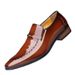 European Warm Series Old Man Head Men's Cowhide Autumn Winter Business Korean Style Pointed Toe Patent Shiny Leather Groom Formal Shoes Men_vogvips.com