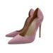 Size33-46 Women's Shoes Pink Velvet High Heels 12CM Pointed Stiletto Shallow Mouth Single Shoes Versatile Women's Shoes_vogvips.com