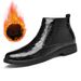 Large Size Casual Leather Boots High Top Personalized Polished Chelsea Boots Men's Round Head Formal Leather Shoes_vogvips.com
