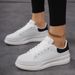 Large Size White For Both Men Women, Spring And Autumn Leather Waterproof Sports Shoes, Youth Casual Board Shoes_vogvips.com