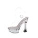 Super High Heels Sandals Women's Work Shoes Catwalk Pole Dancing Shoes_vogvips.com
