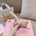 Rhinestone Strap For Women, Summer 2026 New European And American Style, High-heeled Shoes With Thin Heels, Round Toe,_vogvips.com