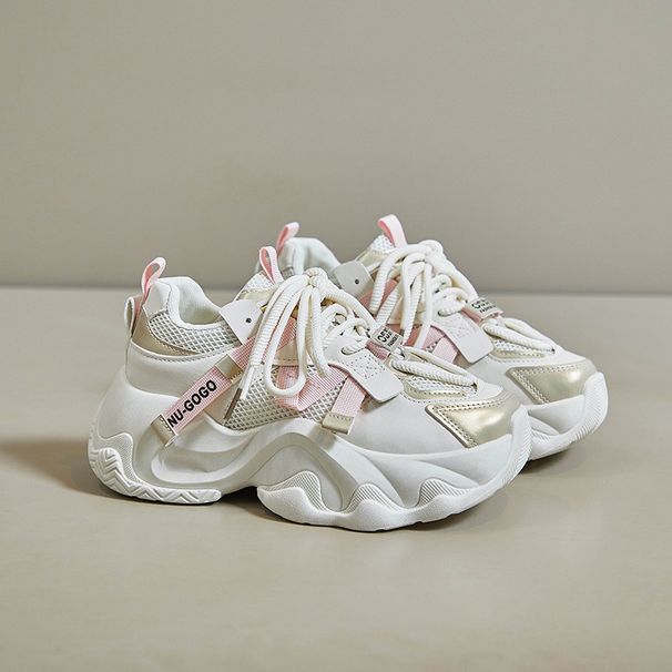 Ins Korean Version New Dad Shoes For Women 2025 Spring Student Sports Running Leisure Thick Sole Height Increase_vogvips.com