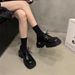 British Leather Shoes For Women's Summer 2025 New High Heels, Small Stature, Thick Sole, Versatile French Loafers_vogvips.com