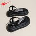 Double Star Bate Rhinestone Flat-Toe Clip-On Sandals For Women 2025 Summer Outdoor Wear Niche Fashion High-End Design To_vogvips.com