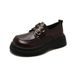 Small Leather Shoes Women's Platform One-pedal Loafers Japanese Jk Mary Jane Single Shoes_vogvips.com